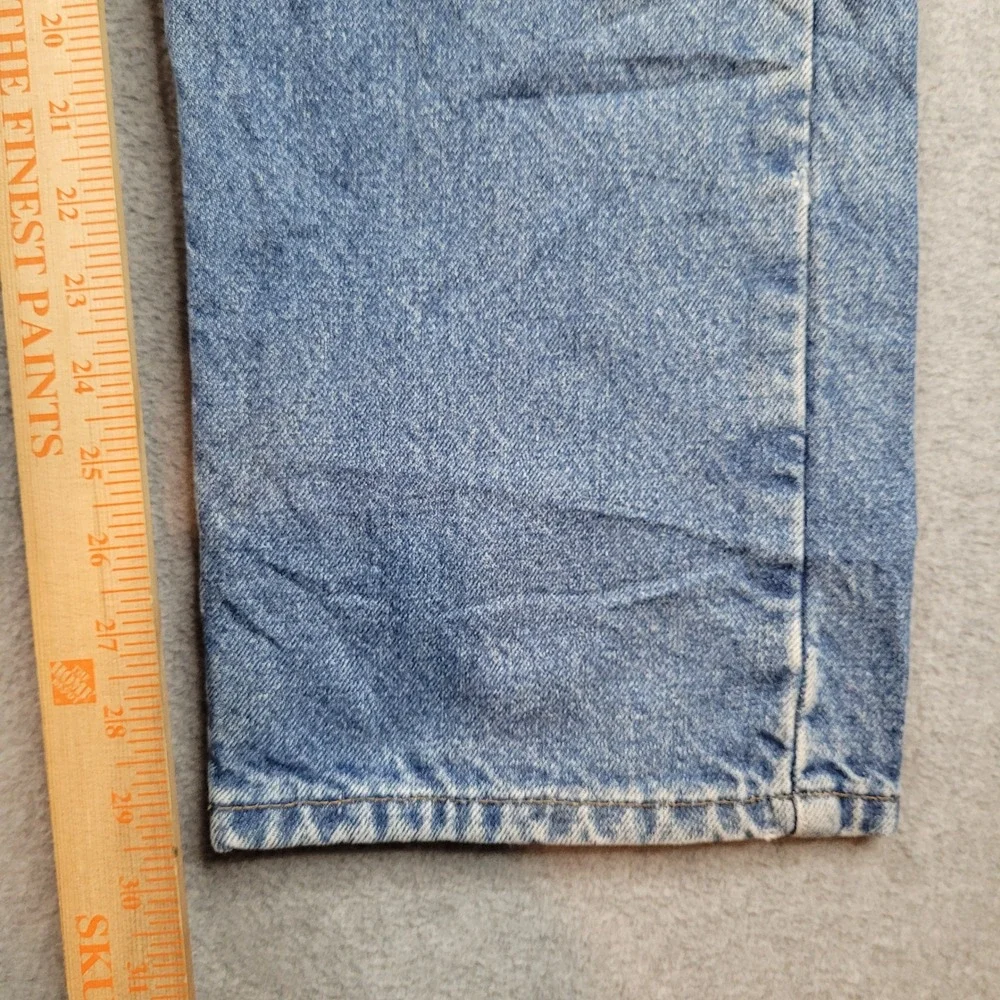 Carhartt Flannel Lined B172 DST Jeans Mens 32x30 Blue Relaxed‎ Fit Denim